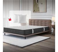 COSMOS - Pack Matelas 150x200 + 2 Oreillers 60x60 Offerts - Matelas Mousse à Mémoire de Forme + Blue Latex - Fermeté Équilibrée - 7 Zones de Confort - Réversible - Fabriqué en Europe - Equinox