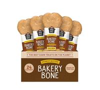 Cosmo's Snack Shack Bakery Bone Lot de 24 friandises pour chien 100 % naturelles faites à la main
