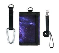 Cosmos Spiral Galaxy Portefeuille mince petite poche organisateur d'argent sac Galaxy léger portable sac à main monnaie