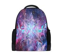 Cosmos Univers Galaxy Sac à dos pour ordinateur portable, voyage, école, livre, violet, étoilé, nébuleuse décontracté pour activités en plein air, randonnée, camping, sac à bandoulière pour