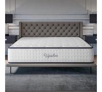COSMOS - Upsilon - Matelas 140x200 - Épais 32 cm | Mémoire de Forme + Blue Latex - Mousse HR - Confort Ferme - 7 Zones - Réversible - Soutien du Dos - Durabilité Supérieure
