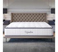 COSMOS - Upsilon - Matelas 140x200 Noyau Hybride - 26 cm | Ressorts Ensachés - Mémoire de Forme + Blue Latex - Confort Mi-Ferme - 7 Zones - Indépendance de Couchage - Durable