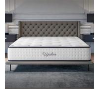 COSMOS - Matelas Upsilon 140x200-30 cm - Hybride - Ressorts Ensachés - Accueil Mousse à mémoire + Blue Latex - Confort Ferme - 7 Zones - Réversible - Sommeil Isolé - Fabriqué en Europe