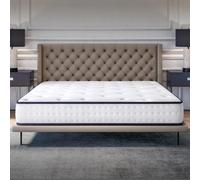 COSMOS - Upsilon - Matelas 150x200-21 cm | Mémoire de Forme + Blue Latex - Confort Mi-Ferme - 7 Zones - Réversible - Hypoallergénique - Soutien Équilibré