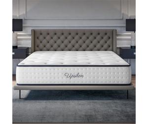 COSMOS - Upsilon - Matelas 180x200 - Épais 30 cm | Mémoire de Forme + Blue Latex - Mousse HR - Confort Ferme - 7 Zones - Réversible - Soutien du Dos - Haute Durabilité