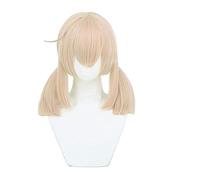 Cosnoble Klee Wig Jeu Genshin Impact Cosplay Costume Double Queue de Queue d'or Blanc