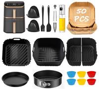 COSORI Accessoires pour friteuse à air chaud - Accessoire pour friteuse à air chaud COSORI Turbo Tower Pro 10,8 l - Double Stack Airfryer et autres friteuse à air carré - Insert en silicone