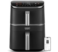 COSORI Air Fryer 10.8L Smart Turbo Tower Pro, Dual Blaze&Turbo Blaze,Friteuse sans huile avec 100% en Céramique,3 Niveaux Cuisson,7 Fonctions de Cuisson,68% d’Économie d’Énergie,50+ Recettes