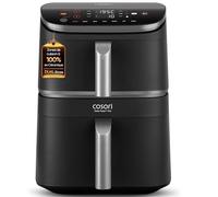 COSORI Air Fryer 10.8L Turbo Tower Pro,Friteuse sans huile avec 100% en Céramique, Double Stack, Dual Blaze&Turbo Blaze,3 Niveaux Cuisson,7 Fonctions de Cuisson,68% d’Économie d’Énergie,300+ Recettes