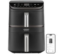 Cosori Air Fryer 10,8L Turbo Tower Pro Smart Revêtement Céramique Connecté | Sans PFAS, Double Stack, Dual Blaze&Turbo Blaze, 3 Niveaux Cuisson, 7 Programmes, Économie d’énergie, Recettes en ligne