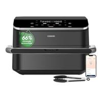 COSORI Air Fryer 10L Twinfry, Friteuse sans Huile 6-en-1, Airfryer à Dual Zone Avec Séparateur Amovible, Double Résistance, Grande Capacité, Cuisson optimale, 35℃-240℃, Contrôle Smart via App