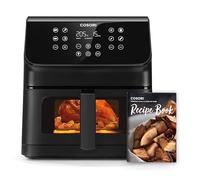 COSORI Air Fryer 6.2L,Avec Fenêtre Visible,Esay Fryer 12-en-1,Technologie RapidAir,Friteuse Sans Huile, Jusqu'à 55% d'Énergie en Moins,Faible Bruit, Rappel de Remuer Écran Tactile LED,Livre de Recette