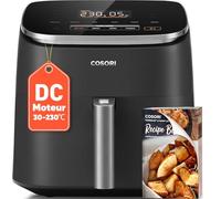 COSORI Air Fryer 6L TurboBlaze, Friteuse sans Huile 9-en-1, Moteur DC 5 Vitesses, Compacte, 53dB Silencieuse, -67% d'Énergie, Panier Antiadhésif Lave-Vaisselle, Jusqu'à 3-5 Personnes, 30-230°C