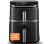 Cosori Air Fryer Turbo Tower 10,8L, 3 Niveaux Cuisson, 6-en-1
