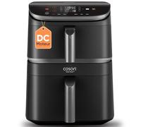 COSORI Air Fryer Turbo Tower 10,8L, Friteuse Sans Huile à 2 Tiroirs, 3 Niveaux Cuisson,6-en-1,Design compact et Empilable,41 Pour Cent Moins Large que les Double Airfryer Traditionneles,20+ Recettes
