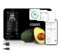 COSORI Balance de cuisine numérique intelligente avec calculatrice nutritionnelle, informations nutritionnelles à l'écran, application gratuite pour le suivi des calories et des macros, analyse AI