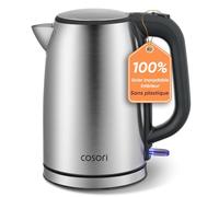 COSORI Bouilloire Électrique Inox, 1,7 L, 2200 W, Sans Plastique, Argent