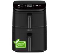 Cosori CAF-DC121-AEUR Double 10,8 L Autonome 2630 W Friteuse d'air chaud Noir