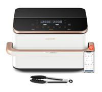 Cosori Dual Blaze Twinfry Chef Edition Double 10 L Autonome 2800 W Friteuse d'air chaud Or rose, Blanc