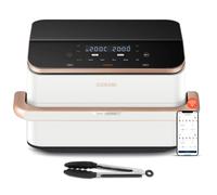 Cosori Dual Blaze Twinfry Chef Edition Double 10 L Autonome 2800 W Friteuse d'air chaud Or rose, Blanc