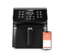 COSORI Friteuse à air Wi-Fi, Friteuse sans huile, Air Fryer avec 11 programmes, fonction Keep Warm, écran tactile, température réglable, 100 recettes papier 1700 W