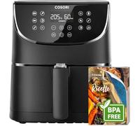 COSORI Friteuse sans Huile 5,5L XXL avec 100 Recettes, Air Fryer 1700W, Friteuse à Air Chaud avec 11 Programmes, et aussi Faites Cuire, Frire, Rôtir et Griller tous vos Aliments, Noir, CP158-AF