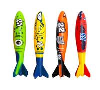COSORO 4 pièces Jouets de Piscine Enfant,Jouets de Plongée Torpilles Amusants,Jeu Piscine Enfant Extérieur L'été,pour Divertissements Entrainement sous - Marin Plongée Natation Garçon Fille 7-12 Ans