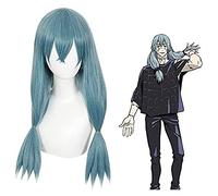 Cosplay 65 cm Anime Jujutsu Kaisen Cosplay Mahito Wig Role Playing Wigs Halloween Cosplay Lake Blue Beauty