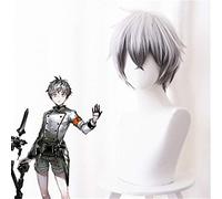 Cosplay Anime jeu Arknights Mephisto Cosplay perruque noir gris dégradé synthétique perruque pour Halloween fête Costume perruques