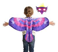 Cosplay Bird Prop - Immersive Animal Theme Costume with Elastic Straps, Face Masque and Bird Wings | Perfect for Stage School Carnival Halloween Masquerade Photography Birthday Party