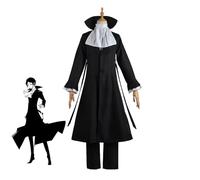 Cosplay Costume Bungou Stray Dogs Cosplay Tenue Anime Costume Halloween Party Carnival Costumes Pour Les Hommes Adultes Femme(Size:S,Color:ryūnosuke akutagawa)