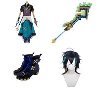 Cosplay Costume For Kinich Genshin,Women Men Uniform With Accessories,Cosplay Replica Prop Wig Shoes Full Set, Halloween Carnival Party Suit
