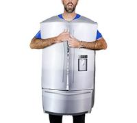 Cosplay costume, fridge cosplay costume, creative double door refrigerator funny props with detailed visual design, ideal for stage performances, theme parties, carnivals, festivals, role play