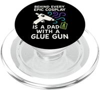 Cosplay Dad Maker Con Parent Geek Armor Badge Hero PopSockets PopGrip pour MagSafe