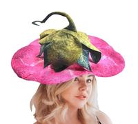 Cosplay de chapeau de sorcière | Chapeau de sorcière à la mode en forme de - Chapeau de sorcière tricoté en feutre pour femme pour Halloween, mascarade, accessoire de costume de cosplay et quotidien