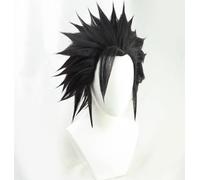 Cosplay Final Fantasy VII FF7 Zack Fair Perruque Anime Party Noir superposé Perruque courte