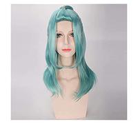 Cosplay Hoozuki No Reitetsu Okou 60 cm Long Curly Wavy Cosplay Perruques pour Anime Costume Fête Cheveux Synthétiques Lumière Vert Beauté