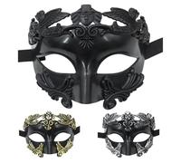 Cosplay Medieval Face Cover - Accessoire De Masque De Style Romain Antique, Équipement De Costume De Jeu De Rôle De Guerrier, Accessoire De Bataille Historique | Vêtements De Spectacle De Carnaval D'H