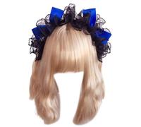 Cosplay Party Lace Headband Girl Anime Maid Costume Lolitas Hairband with Ribbon Bowknot Women Hair Styling Accessories Vintage Maid Hair Accessory Unique Accessory