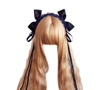 Cosplay Party Lace Headband Girl Anime Maid Costume Lolitas Hairband with Ribbon Bowknot Women Hair Styling Accessories Vintage Maid Hair Accessory Unique Accessory