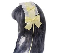 Cosplay Party Lace Headband Sweet Girl Anime Maid Hairband With Ribbon & Hairpins Female Girls Hair Styling Accessories Lace Headband For Girls Women Antidérapant