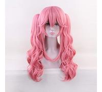 Cosplay Perruque Tamamo no Mae Anime Cheveux Costume Halloween Costume Rose Perruque Avec Un Clip Sur La Queue De Cheval Rose A129