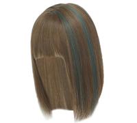 Cosplay Princesse Extensions de cheveux Postiche Perruques synthétiques réglables pour femmes Clip femmes Clip Cheveux Marron