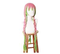 Cosplay Wig Anime Cosplay Perruque for Demon Slayer Hair Perruques de Cheveux synthétiques avec Bonnet de Perruque Gratuit