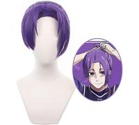 Cosplay Wig Anime Cosplay Wig for Blue Lock Bachira Meguru Cosplay Wig Short Black Yellow Hair Wig + Wig Cap (Color : Reo Mikage)