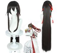 Cosplay Wig Anime Hell's Paradise Yamada Asaemon Sagiri Cosplay perruque Jigoku Raku brun foncé longues favoris prêle perruque + bonnet de perruque