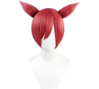 Cosplay Wig Anime Perruque Final Fantasy XIV Cosplay G'raha Tia Perruque,Avec Oreille Courte Perruque Rouge,Costume Halloween Perruque,Pour Halloween,Fête Costumée,Anime Show,Cosplay Event,Concerts