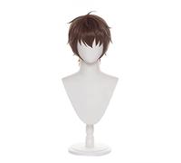 Cosplay Wig Anime perruque Rascal ne rêve pas de Bunny Girl Senpai Cosplay Sakuta Azusagawa perruque, courte perruque brune, Costume Halloween perruque, for Halloween, fête costumée, spectacle d'anime