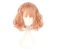 Cosplay Wig Anime Wig Blend S Cosplay Mafuyu Hoshikawa Perruque,Perruque bouclée courte rose,Perruque de déguisement d'Halloween,Pour Halloween,Fête costumée,Série d'anime,Événement de cosplay,Concert