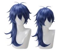 Cosplay Wig Anime Wig Hypnosis Mic Division Rap Battle Cosplay Dice Perruque Arisugawa, longue perruque bleue, perruque de costume d'Halloween, for Halloween, fête costumée, spectacle d'anime, événeme